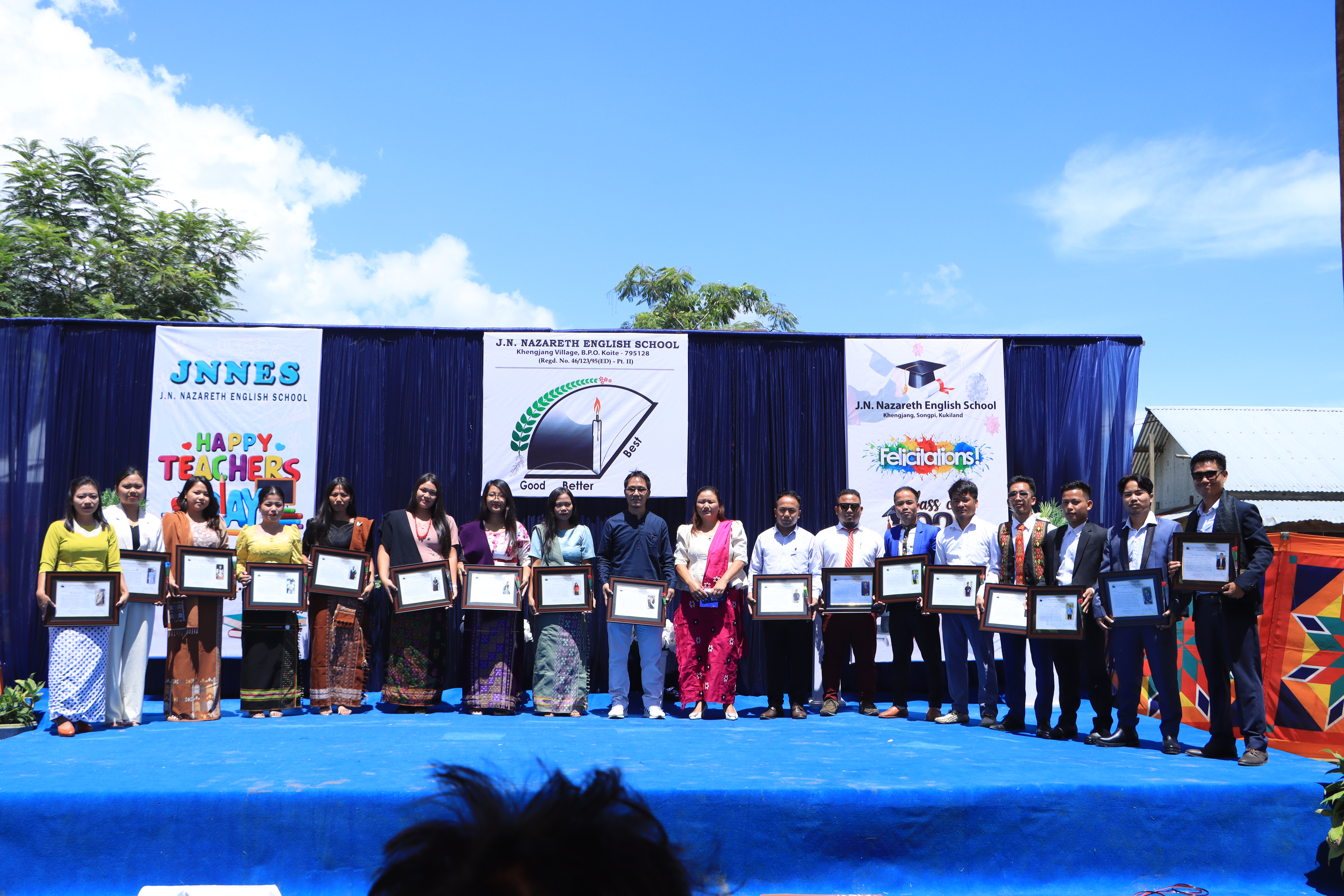 Students at Award Ceremony